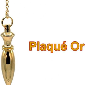 Pendule de radiesthésie Egyptien Khépri - Plaqué OR -4,4 cm